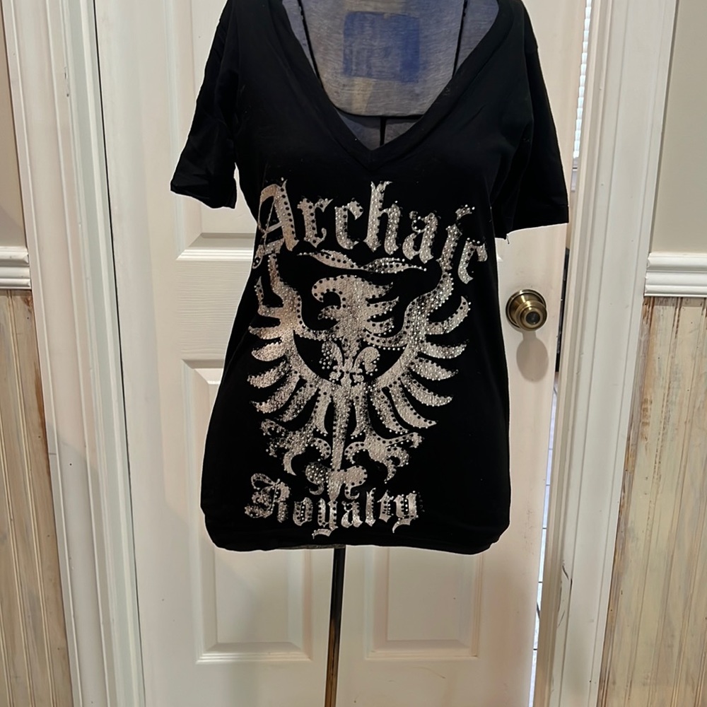 Archaic women’s tshirt with rhinestones